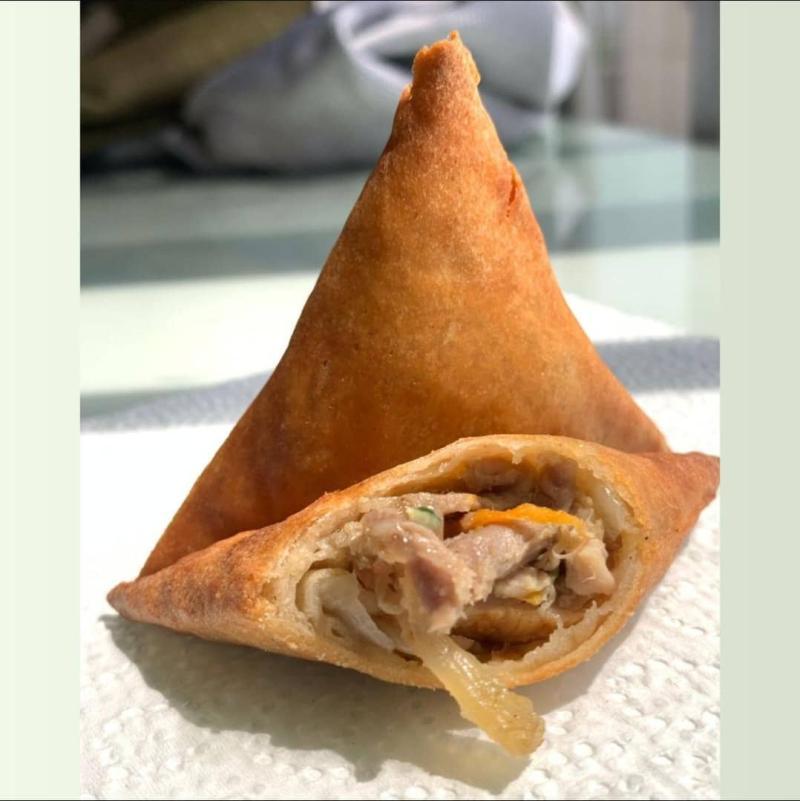 Samosa poulet fumé